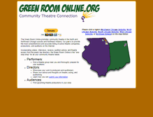 Tablet Screenshot of greenroomonline.org
